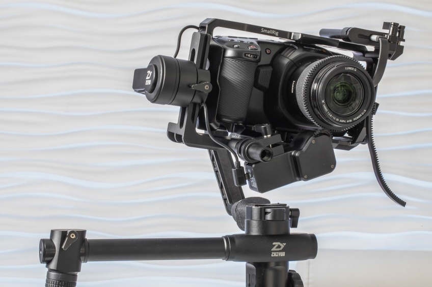 Blackmagic Pocket Cinema Camera 4K with Crane 2 Follow Focus