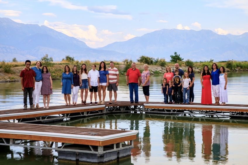 Utah Family Photo by Harbor at Utah Lake