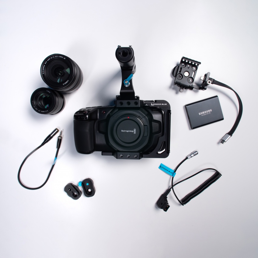Kondor Blue Black Magic Pocket Cinema Camera 4K Layout