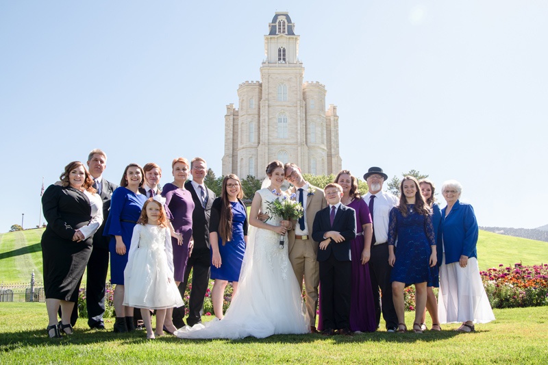 Manti Temple Family Photo