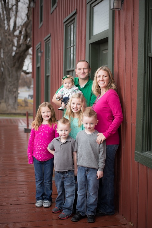 Old Red Building for Family Photos