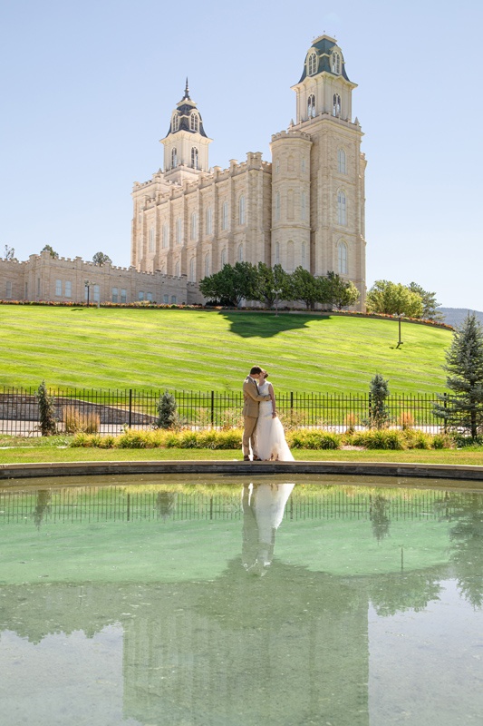 Reflection Pool at Manti Utah Temple