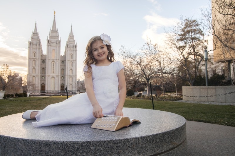 Salt Lake City Baptism Photos 8 years old