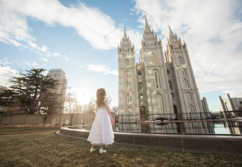 Salt Lake City Baptism Photos 8 years old