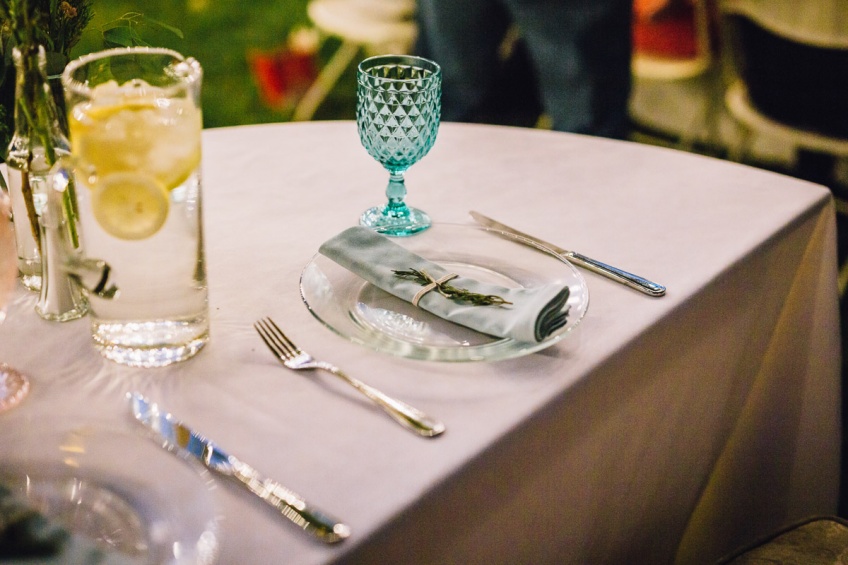 Bride and Groom Place setting